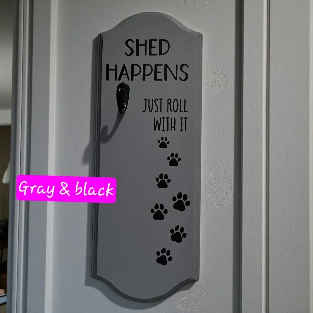 Handmade Lint Roller Holder – Funny Shed Happens Laundry Room Wall Hook